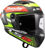CASCO INTEGRAL DE LS2 - FF805 THUNDER C ATTACK MATT RED H-V YELLOW/ ARBONO NEGRO MATE ROJA H-V AMARILLA - Imagen 4