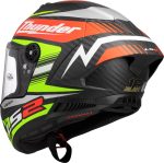 CASCO INTEGRAL DE LS2 - FF805 THUNDER C ATTACK MATT RED H-V YELLOW/ ARBONO NEGRO MATE ROJA H-V AMARILLA - Imagen 5