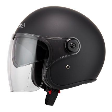 El NUEVO CASCO JET NZI VILLE MATT BLACK/ NEGRO MATTE