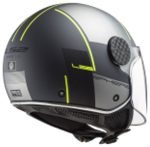 CASCO JET LS2 -OF558 SPHERE LUX II FIRM M.BLACK TITANIUM-06/ TITANIO NEGRO AMARILLO - Imagen 3