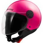 CASCO JET LS2 -OF558 SPHERE LUX II SOLID FLUO PINK-06/ ROSA FLUOR