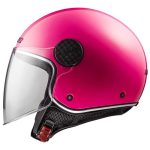 CASCO JET LS2 -OF558 SPHERE LUX II SOLID FLUO PINK-06/ ROSA FLUOR - Imagen 2
