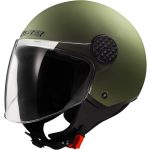 CASCO JET LS2 -OF558 SPHERE LUX II SOLID M.MILITARY GREEN-06/ VERDE MILITAR