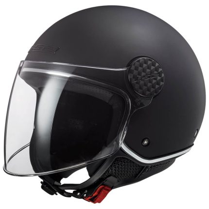 CASCO JET LS2 -OF558 SPHERE LUX II SOLID MATT BLACK-06/ NEGRO MATE