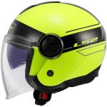 CASCO JET LS2 NUEVO- OF620 CLASSY CLASSIC BLACK H-V YELLOW-06/ NEGRO H-V AMARILLO - Imagen 2