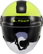 CASCO JET LS2 NUEVO- OF620 CLASSY CLASSIC BLACK H-V YELLOW-06/ NEGRO H-V AMARILLO - Imagen 3