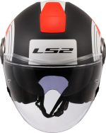 CASCO JET LS2 NUEVO- OF620 CLASSY DISKO MATT BLACK RED WHITE-06/ NEGRO MATE ROJO BLANCO - Imagen 3