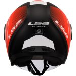 CASCO JET LS2 NUEVO- OF620 CLASSY DISKO MATT BLACK RED WHITE-06/ NEGRO MATE ROJO BLANCO - Imagen 4