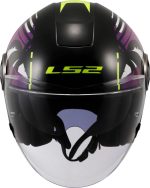 CASCO JET LS2 NUEVO OF620 CLASSY PALM BLACK-06/ PALMA NEGRO MULTICOLOR - Imagen 3
