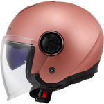 CASCO JET LS2 NUEVO- OF620 CLASSY SOLID MATT GOLD PINK-06/ ORO MATE ROSA - Imagen 2