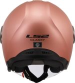 CASCO JET LS2 NUEVO- OF620 CLASSY SOLID MATT GOLD PINK-06/ ORO MATE ROSA - Imagen 4