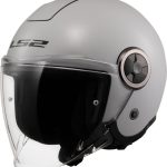 CASCO JET LS2 NUEVO- OF620 CLASSY SOLID PEARL GREY-06/ PERLA GRIS