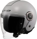 CASCO JET LS2 NUEVO- OF620 CLASSY SOLID PEARL GREY-06/ PERLA GRIS