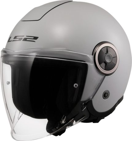 CASCO JET LS2 NUEVO- OF620 CLASSY SOLID PEARL GREY-06/ PERLA GRIS
