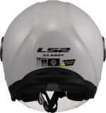 CASCO JET LS2 NUEVO- OF620 CLASSY SOLID PEARL GREY-06/ PERLA GRIS - Imagen 4