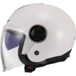 CASCO JET LS2 NUEVO- OF620 CLASSY SOLID WHITE-06/ BLANCA - Imagen 2