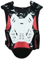 CHALECO PROTECTOR DE TIPO PETO RACING Y MOTOCROSS CON PROTECTOR DE ESPALDA/ SHOCKER ROJO BLANCO