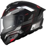 CASCO MODULAR MT- ATOM 2 SV BAST D5 MATE/ NEGRO BLANCO ROJO /ECE 22.06