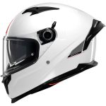 CASCO INTEGRAL MT HELMET BRAKER SV SOLID A0 BLANCO PERLA BRILLO /ECE 22.06 - Imagen 2