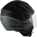CASCO JET UNIK ASTRO NEGRO GRIS - Imagen 4
