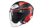 CASCO JET MT COSMO SV CRUISER B5 MATE/ ROJO NEGRO MATE /ECE 22.06.