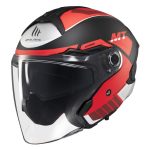 CASCO JET MT COSMO SV CRUISER B5 MATE/ ROJO NEGRO MATE /ECE 22.06.