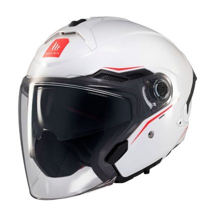 CASCO JET MT COSMO SV SOLID A0 BLANCO BRILLO/ ECE 22.06