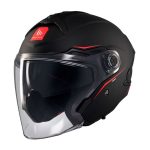 CASCO JET MT COSMO SV SOLID A1 NEGRO MATE/ ECE 22.06.