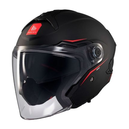 CASCO JET MT COSMO SV SOLID A1 NEGRO MATE/ ECE 22.06.