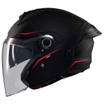 CASCO JET MT COSMO SV SOLID A1 NEGRO MATE/ ECE 22.06. - Imagen 2