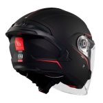CASCO JET MT COSMO SV SOLID A1 NEGRO MATE/ ECE 22.06. - Imagen 5