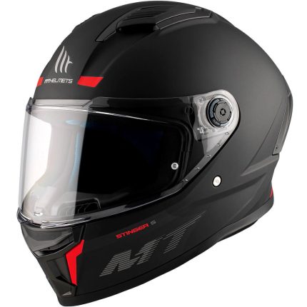 CASCO INTEGRAL HELMET MT STINGER 2 SOLID A1 MATT BLACK/ECE 22.06