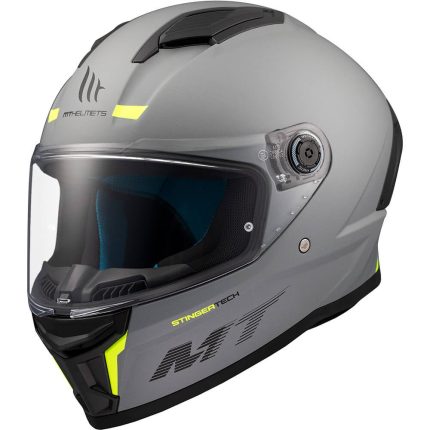 CASCO INTEGRAL HELMET MT STINGER 2 SOLID A12 GRIS BRILLO/ECE 22.06