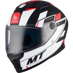 CASCO INTEGRAL HELMET MT STINGER 2 ZIVZE B5 MATT/ NEGRO BLANCO ROJO /ECE 22.06