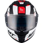 CASCO INTEGRAL HELMET MT STINGER 2 ZIVZE B5 MATT/ NEGRO BLANCO ROJO /ECE 22.06 - Imagen 3