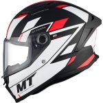 CASCO INTEGRAL HELMET MT STINGER 2 ZIVZE B5 MATT/ NEGRO BLANCO ROJO /ECE 22.06 - Imagen 2