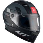 CASCO INTEGRAL HELMET MT STINGER 2 ZIVZE C2 MATT/ NEGRO GRIS /ECE 22.06 - Imagen 4