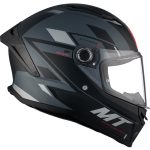 CASCO INTEGRAL HELMET MT STINGER 2 ZIVZE C2 MATT/ NEGRO GRIS /ECE 22.06 - Imagen 5
