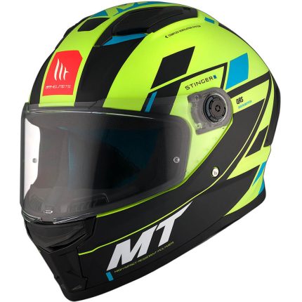 CASCO INTEGRAL HELMET MT STINGER 2 ZIVZE C3 MATT FLUOR/ NEGRO AMARILLO /ECE 22.06