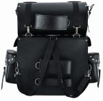 BAUL RESPALDO DE CUERO 3-4MM RÍGIDO CON RULO DESMONTABLE PARA MOTO CUSTOM ADVENTURE PACK - Imagen 2