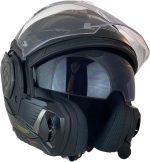 CASCO MODULAR LS2-FF901 ADVANT X SOLID CARBON-06 NEGRO + INTERCOM 4X CARDO - Imagen 5