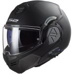 CASCO MODULAR LS2-  FF906 ADVANT SOLID MATT BLACK-06/ NEGRO MATE + INTERCOM 4X CARDO
