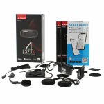 CASCO MODULAR LS2-  FF906 ADVANT SOLID MATT BLACK-06/ NEGRO MATE + INTERCOM 4X CARDO - Imagen 3