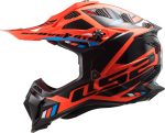 CASCO DE MOTO CROSS LS2 -MX700 SUBVERTER STOMP FLUO ORANGE BLACK-ECE 22.06 NARANJA NEGRO - Imagen 2