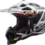 CASCO DE MOTO CROSS LS2 -MX700 SUBVERTER STOMP WHITE BLACK-ECE 22.06 BLANCO NEGRO