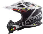 CASCO DE MOTO CROSS LS2 -MX700 SUBVERTER STOMP WHITE BLACK-ECE 22.06 BLANCO NEGRO - Imagen 2