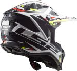 CASCO DE MOTO CROSS LS2 -MX700 SUBVERTER STOMP WHITE BLACK-ECE 22.06 BLANCO NEGRO - Imagen 3