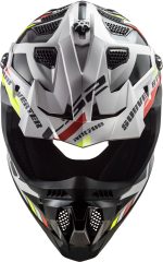 CASCO DE MOTO CROSS LS2 -MX700 SUBVERTER STOMP WHITE BLACK-ECE 22.06 BLANCO NEGRO - Imagen 4