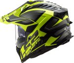CASCO DE MOTO TRAIL LS2 -MX701 EXPLORER ALTER MATT BLACK H-ECE 22.06 FIBRA DE VIDRIO NEGRO AMARILLO - Imagen 5