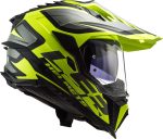 CASCO DE MOTO TRAIL LS2 -MX701 EXPLORER ALTER MATT BLACK H-ECE 22.06 FIBRA DE VIDRIO NEGRO AMARILLO - Imagen 6